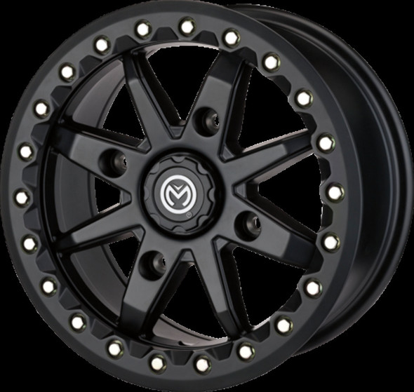 Moose 0230-1091 Beadlock Wheel - 544X - Front/Rear - Black - 14x7 - 4/110