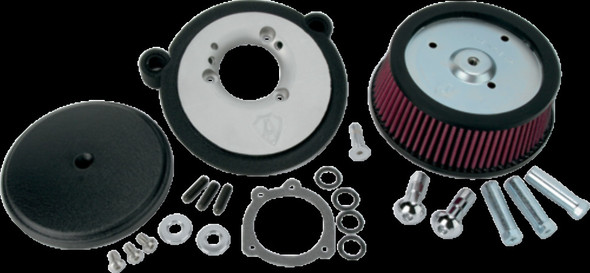 Arlen Ness Black Big Sucker Air Cleaner Filter Kit 93-00 Harley FXR FLST FXST