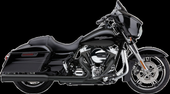 Cobra 06-16 Harley FLHX2 NH Series Slip-On Exhaust (Raven Black)