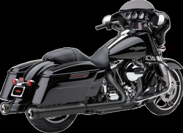 Cobra 06-16 Harley FLHX2 NH Series Slip-On Exhaust (Raven Black)