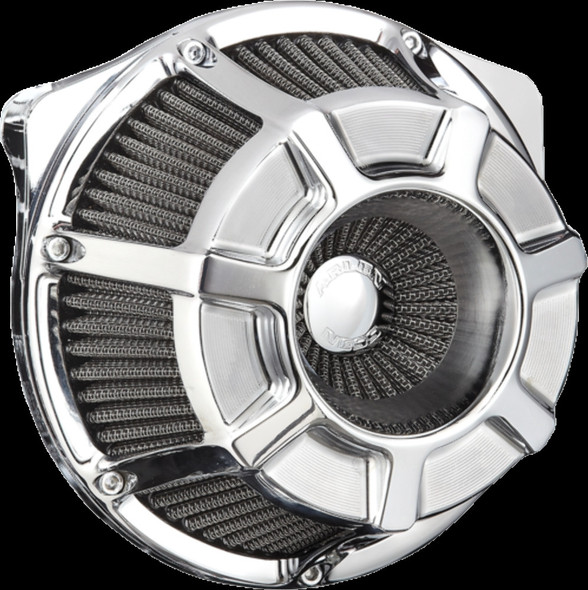 Arlen Ness Chrome Beveled Inverted Air Cleaner Filter Kit 99-17 Harley Touring