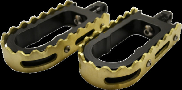 LA CHOPPERS LA-7205-02B FOOTPEGS BMX BLK/BRASS