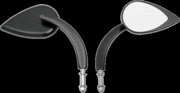 DRAG SPECIALTIES 0640-0389 MIRROR T-DROP BLK L. STM