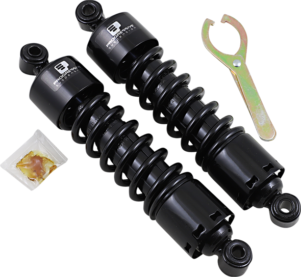 Progressive 412 Black 12.5" Standard Rear Shocks for 91-17 Harley Dyna FXD FXDWG