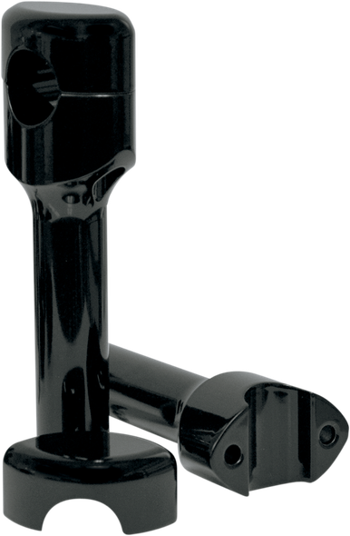 LA CHOPPERS LA-7406-06B RISERS HFTY SMOOTH 6" BK
