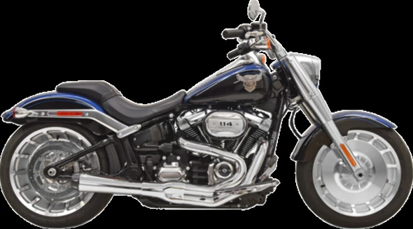 Bassani Chrome 2-1 Road Rage Exhaust System for 2018 Harley FXBR FLFB Fatboy