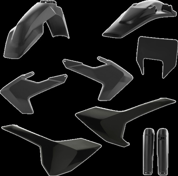 17-18 For Husqvarna TE300HQ: Acerbis Full Plastic Kit (Black)
