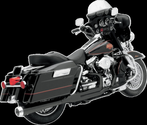 BASSANI XHAUST HS-FLH-637CLB HEAT SHIELDS BLK FLH 2-1