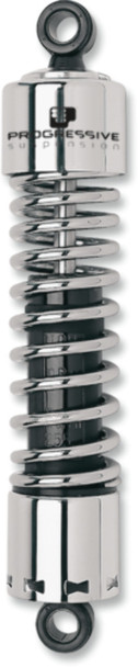 Progressive 412 Chrome Standard 11" Rear Shocks for 82-03 Harley Sportster FXR