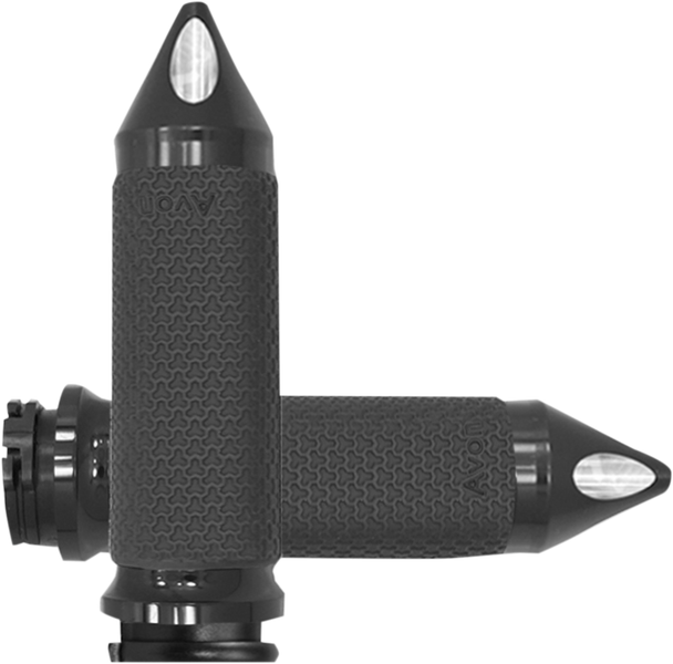 Avon Grips Black Memory Foam Spike Grips MF-63B-ANO-SPK