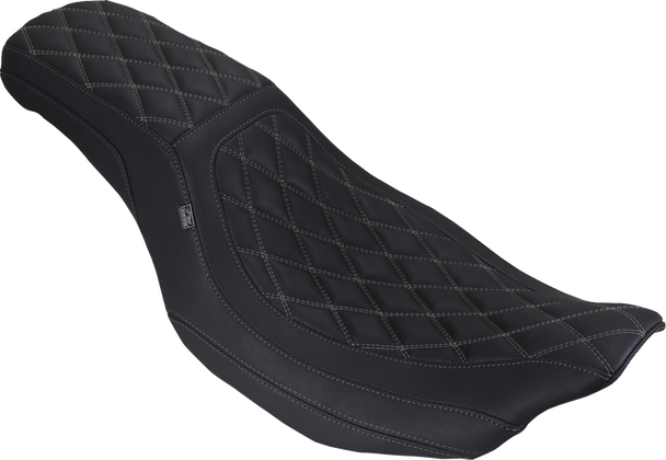 Mustang 88514GM Low Squareback Seat - FLH/FLT 23-25
