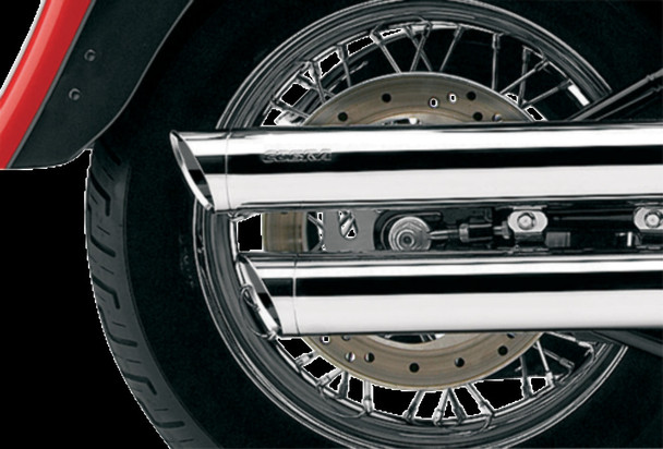 Cobra 00-06 Harley FXST2 Slip-On Exhaust (Chrome / 3")