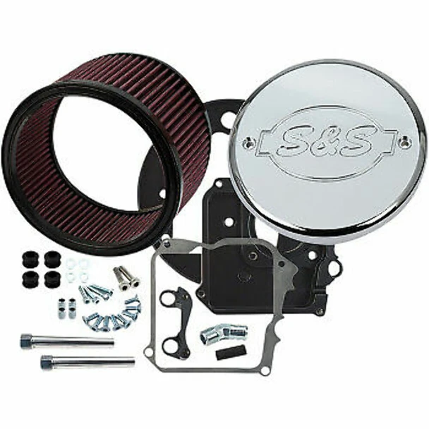 S&S Cycle 170-0295E Air Cleaner Kit Chrome Logo Cover fits 14-19 Indian Chief