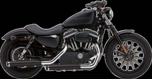 14-19 HARLEY XL883N: Cobra Slip-On Exhaust (Raven Black / 3")