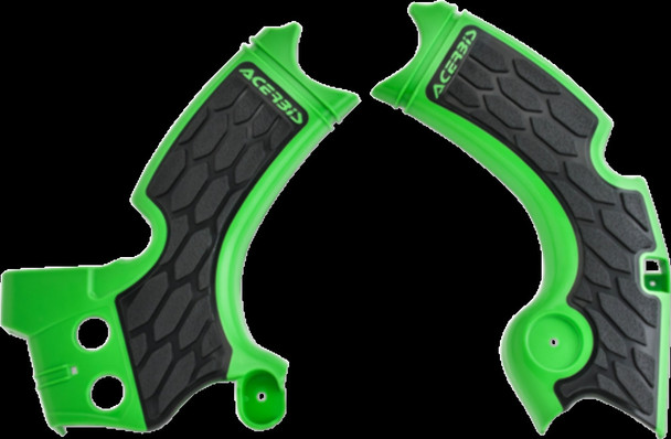 Acerbis Green/Black X-Grip Frame Guards 15-20 FOR KAWASAKI KX 250 F 19-20 KX250
