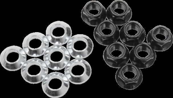 NEW BLACK ATV Lug Nuts Flat Tapered Yamaha Raptor 660 660r 700 350 Banshee
