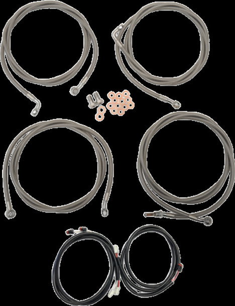 LA CHOPPERS LA-8054KT3-08 CABLE KIT CC 8"ABS FL 17+