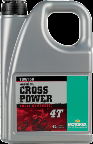 Motorex 305692 Cross Power Synthetic 4T Engine Oil - 10W50 - 4 L