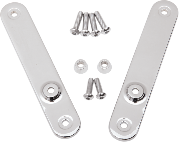 Drag Specialties Chrome Front Turn Signal Relocation Mounts 97-13 Harley Touring