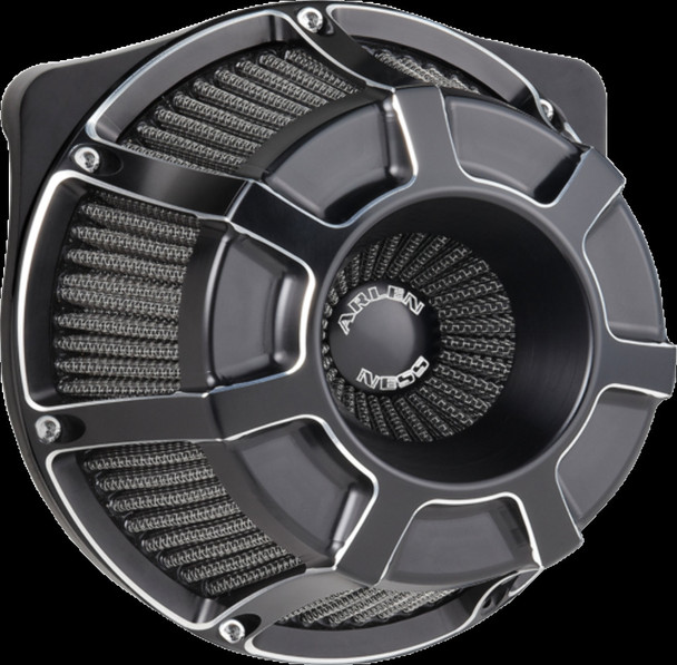 Arlen Ness Black Beveled Inverted Air Cleaner Filter 88-19 Harley Sportster XLH