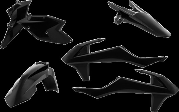 Acerbis Replica Plastic Kit Black - Fits: FOR KTM 150 SX 2016-2018