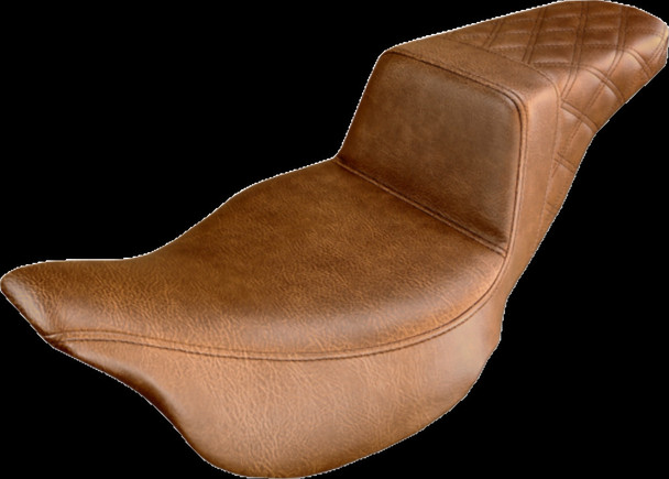 Saddlemen Rear LS-Step Up Brown Seat 808-07B-173BR