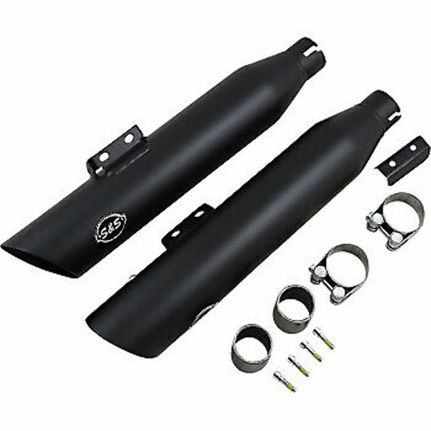 S&S Cycle 1801-1474 Slash Cut 50 State Mufflers - Black