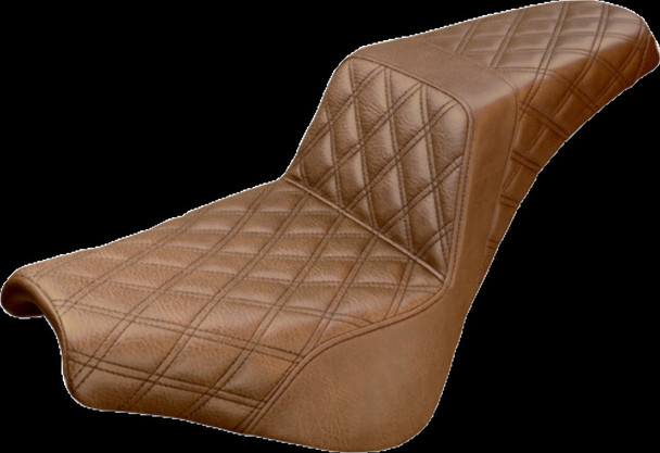 Saddlemen 818-30-175BR LS Step-Up Seat - Brown Full Diamond