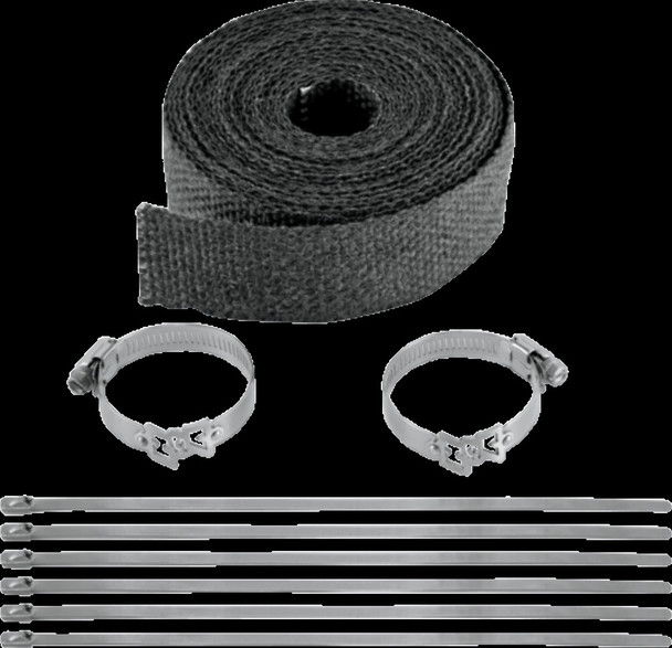 Vance & Hines Black 25' Fiberglass Motorcycle Header Wrap Kit Harley Davidson