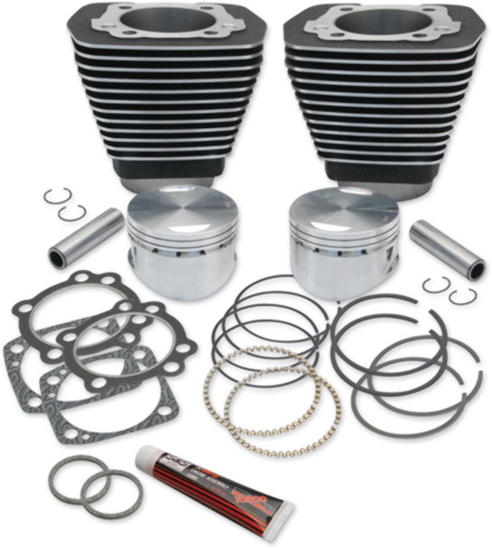 S&S CYCLE 91-7702 CYLINDERS+PSTNS 96"V2 BLK