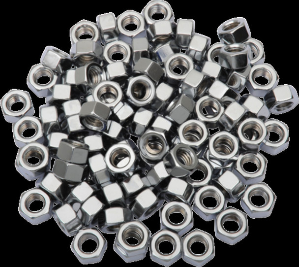 DRAG SPECIALTIES DS-190660 5/16"-24 CHROME HEX NUT
