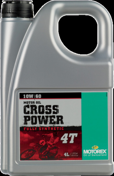 Motorex 196047 Cross Power Synthetic 4T Engine Oil - 10W60 - 4 L
