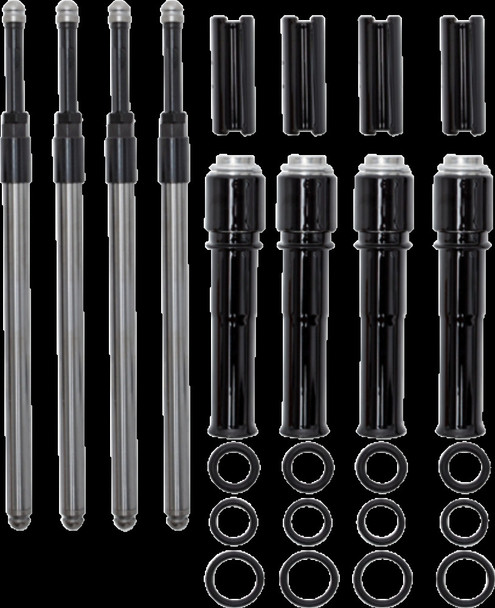 S&S Cycle 930-0137 Quickee Pushrod Kit w/ Black Tubes for 17-24 Harley M8