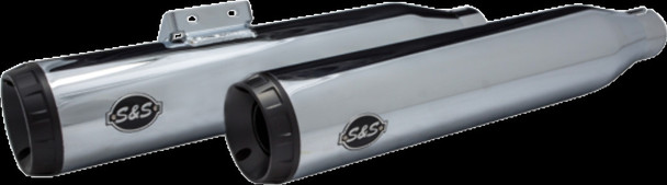 S&S Cycle 550-0738 Grand National Race Mufflers for Softail - Chrome