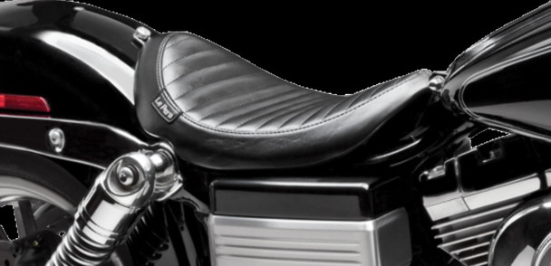 Le Pera LK-111PT Lil Nugget Seat Pleated Black 07-14 Harley FXDB3