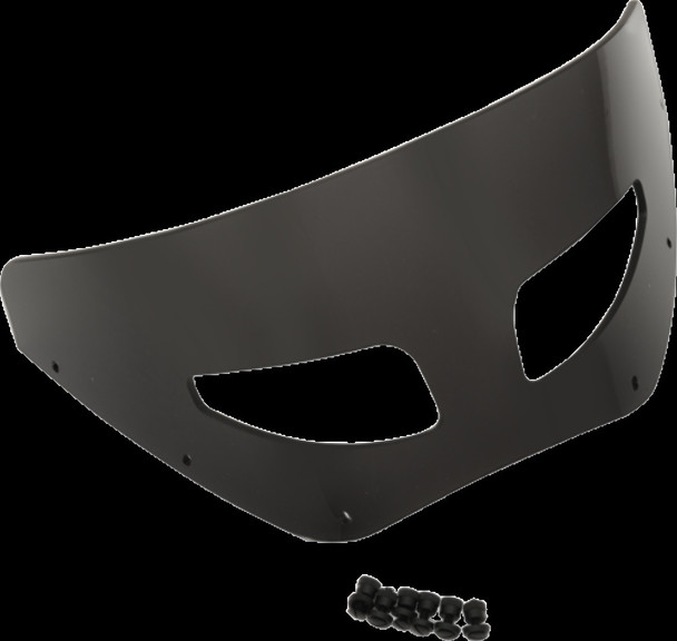 Memphis Shades MEP87210 Shield Vented Road Warrior 7" Dark Black Smoke