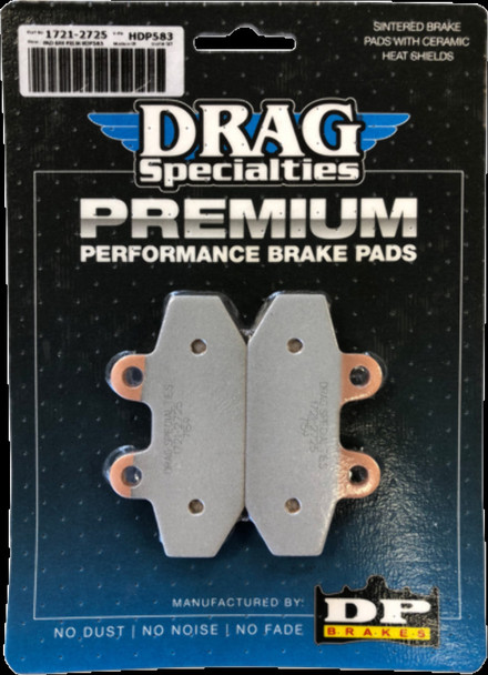 DRAG SPECIALTIES 1721-2725 PAD BRK PREM HDP583