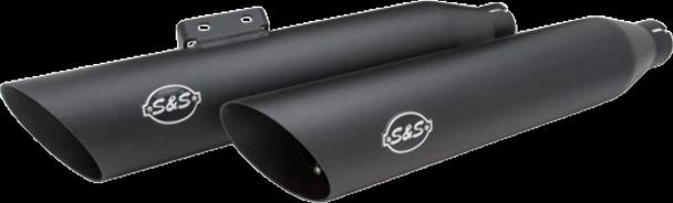 S&S CYCLE 550-0735 MUFFLER S/C BLK RACE FLFB