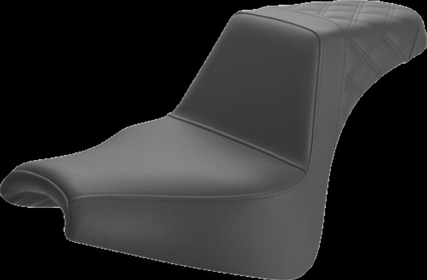 Saddlemen 818-28-173 LS Step-Up Seat - Black Smooth