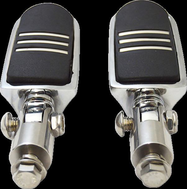 Rivco Custom Accent 3/8” / 9.5mm Highway Peg Set Chrome #MV135