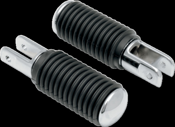 DRAG SPECIALTIES DS-253405 5/8 MT PEGS RUB W/CHR END