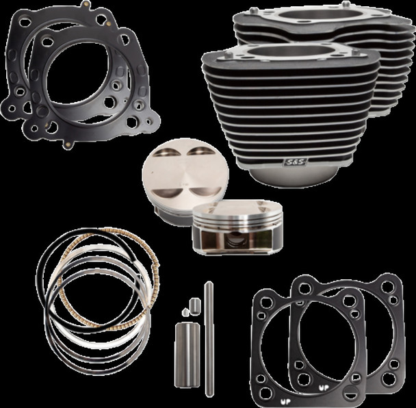 S&S CYCLE 910-0684 CYLINDER KT 128"M8 BLK HL