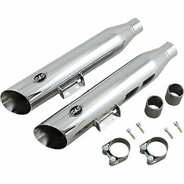 S&S Cycle 1801-1478 Slash Cut 50 State Mufflers - Chrome