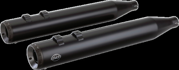 S&S CYCLE 550-0690 MUFFLERS GN BLK FLT 95-16