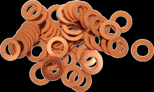 M10x18 Drain Plug Washers Copper 50 pc