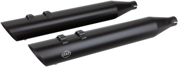 S&S CYCLE 550-0692 MUFFLERS BLK SLSH 95-16