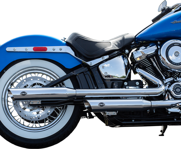S&S CYCLE 550-0739 MUFFLER S/C CHR RACE FLHC