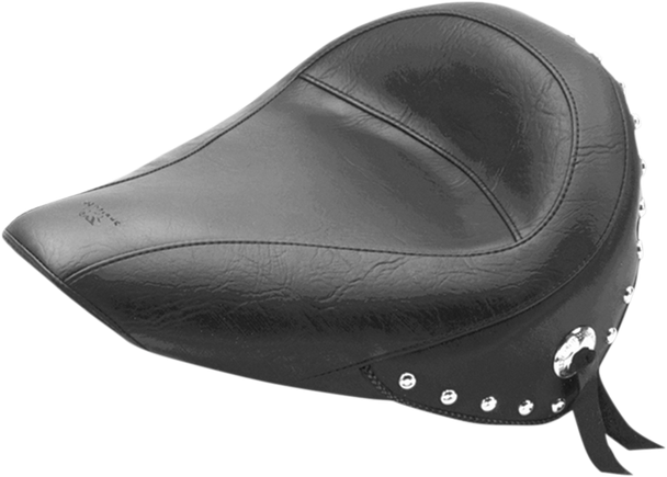 Mustang 75490 Studded Solo Seat - Softail 84-99