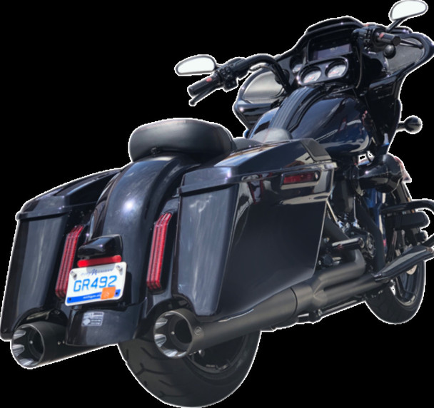 S&S Cycle 550-0831 Shadow Pipe Dummy Muffler Black for 09-19 FL Bagger Touring