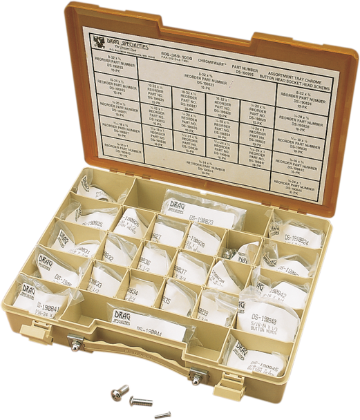 DRAG SPECIALTIES DS-190995 BUTTON HEAD SCREW ASSTMNT